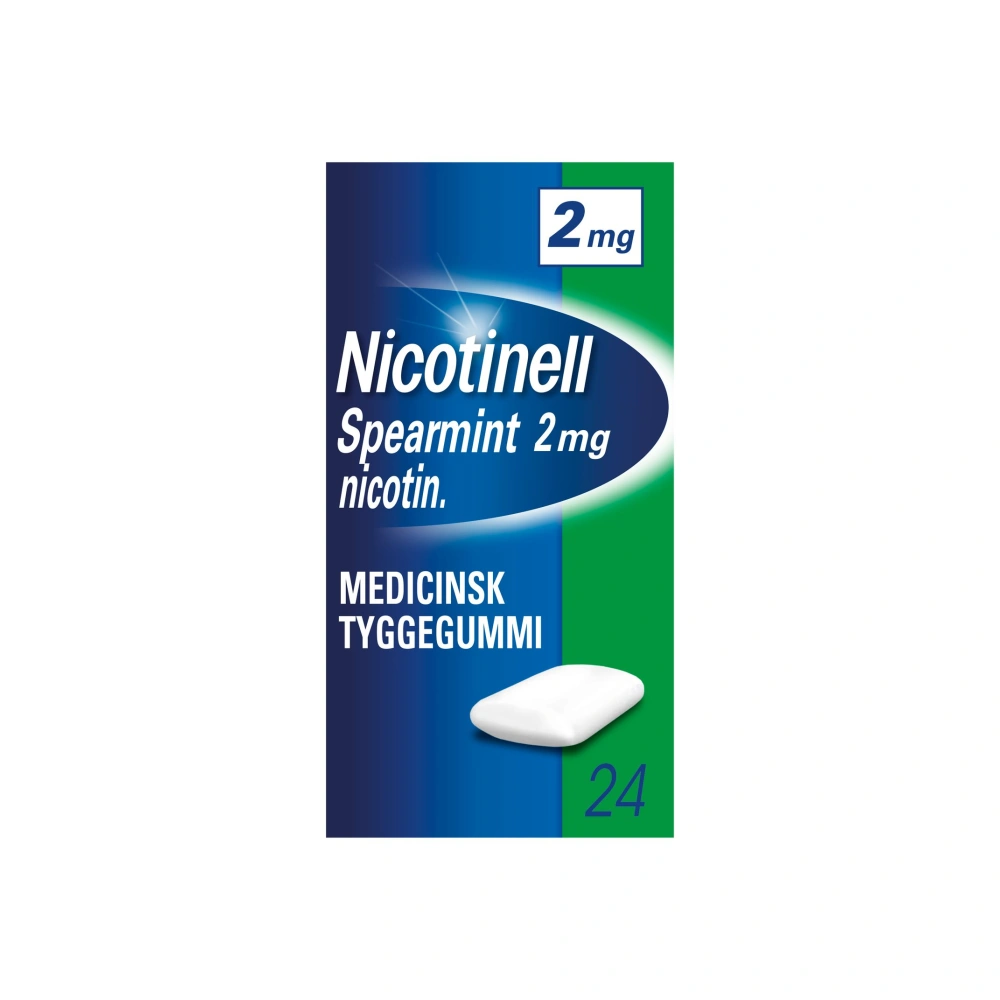 Nicotinell Spearmint 2 mg tyggegummi - 24 stk