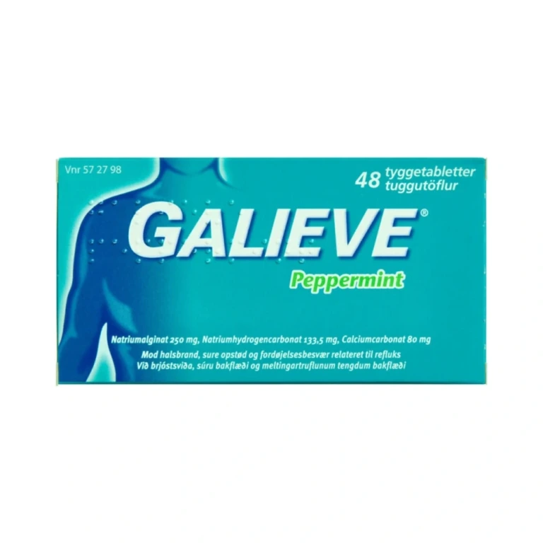 Galieve Peppermint tyggetabletter - 48 stk