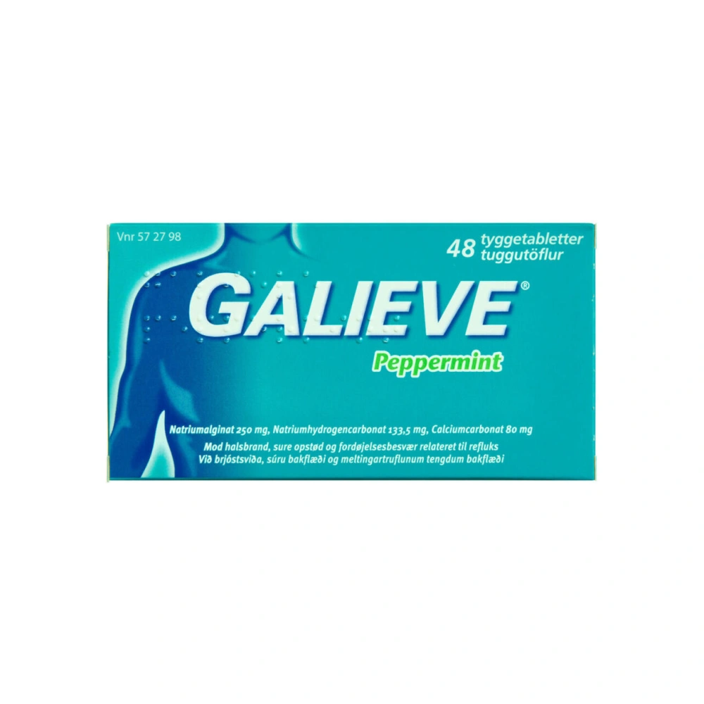 Galieve Peppermint tyggetabletter - 48 stk