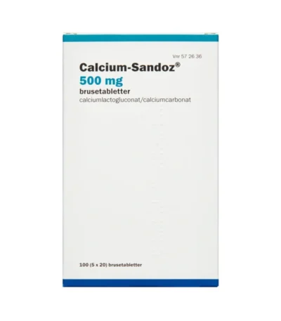 Paranova danmark Calcium-Sandoz 500 mg - 100 stk