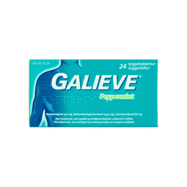 Galieve Peppermint tyggetabletter - 24 stk