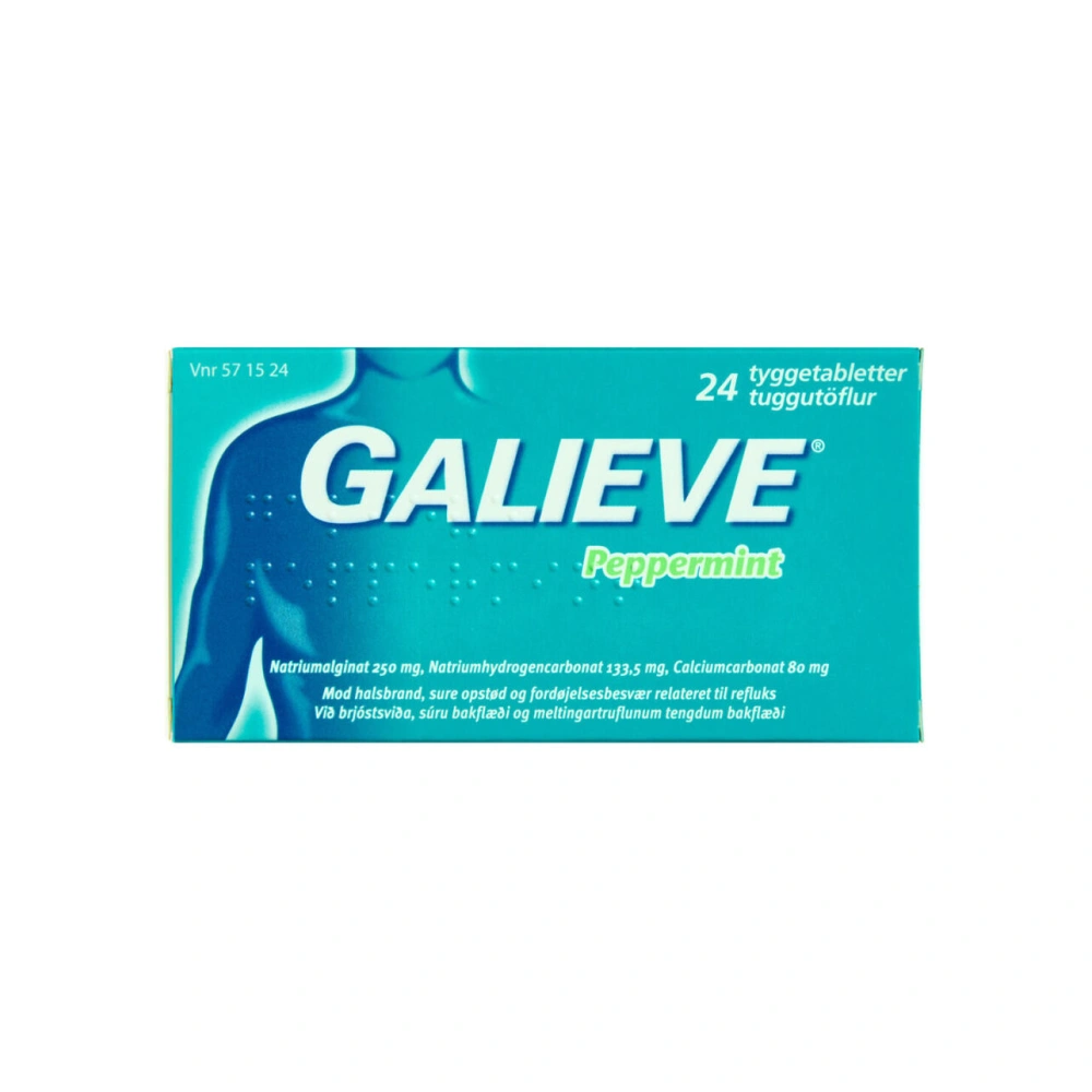 Galieve Peppermint tyggetabletter - 24 stk