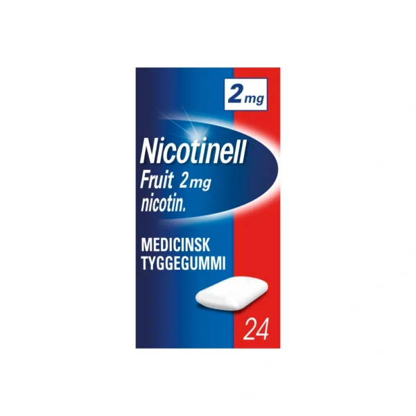 Nicotinell Fruit 2 mg tyggegummi - 24 stk