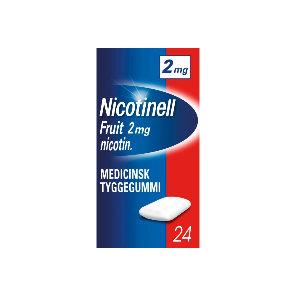 Nicotinell Fruit 2 mg tyggegummi - 24 stk