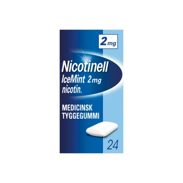 Nicotinell IceMint 2 mg tyggegummi - 24 stk