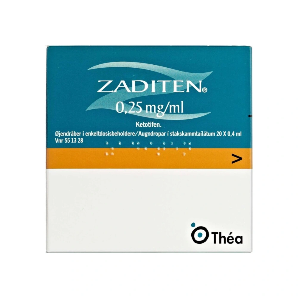Théa Zaditen Øjendråber 0,25 mg/ml - 20 stk