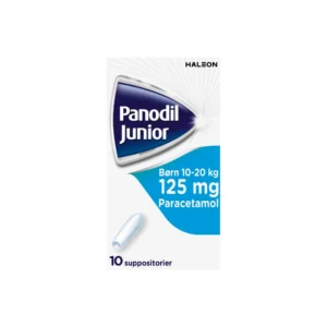 Panodil Junior 125 mg – 10 stk Suppositorier