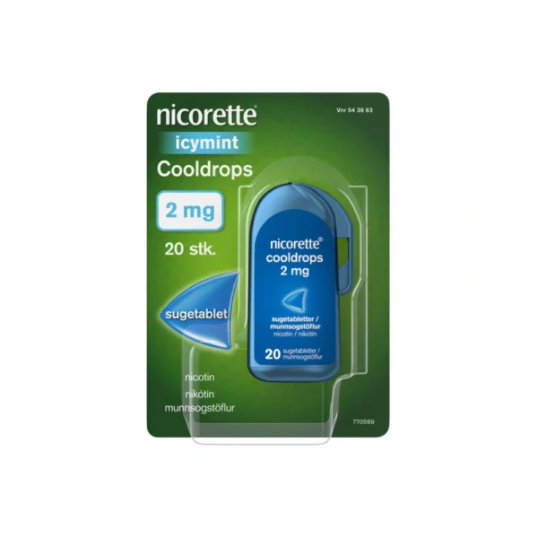 Nicorette Cooldrops 2 mg sugetabletter - 20 stk
