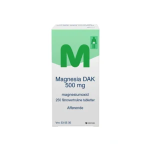 Magnesia tabletter 500 mg - 250 stk