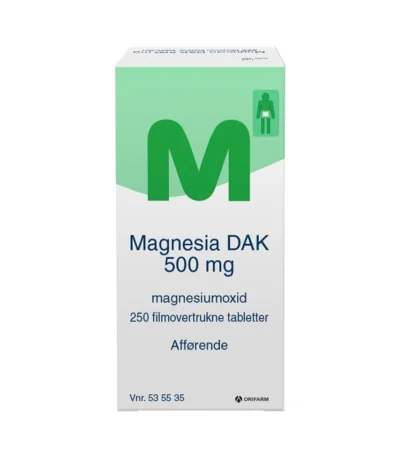 Magnesia tabletter 500 mg - 250 stk