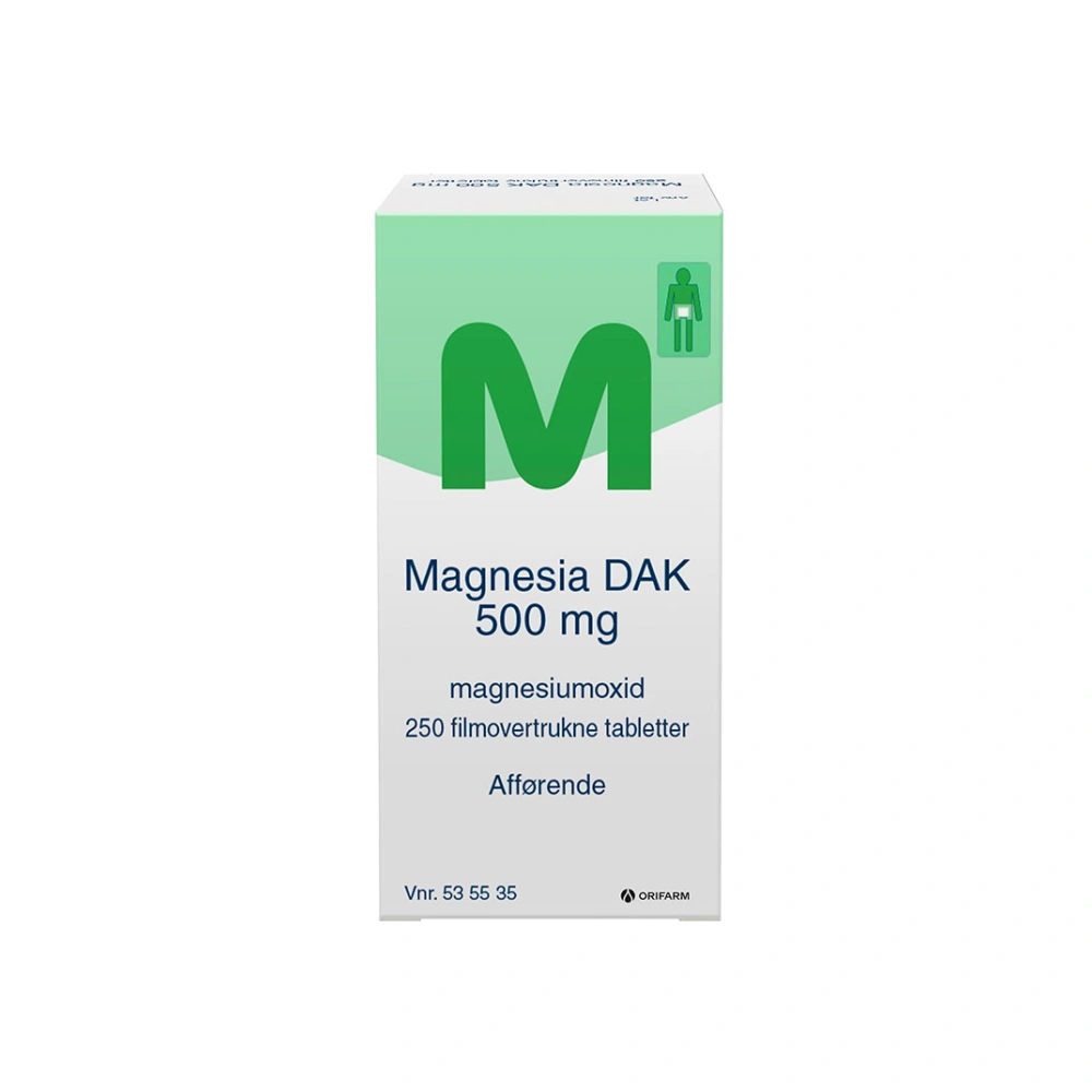 Magnesia tabletter 500 mg - 250 stk