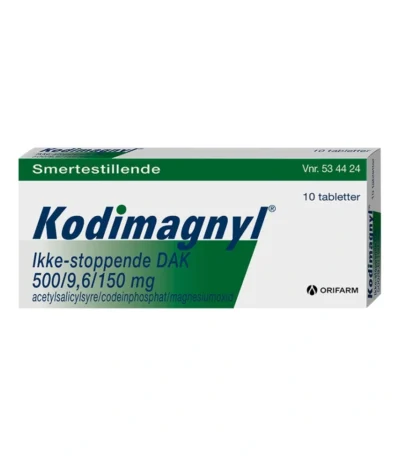 Kodimagnyl ikke-stoppende 500+9,6 mg – 10 stk