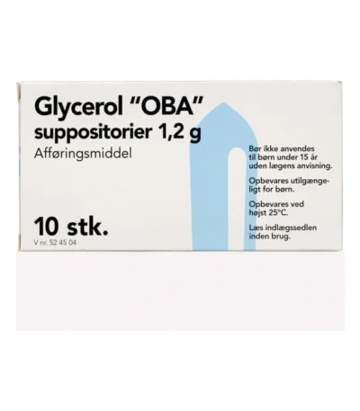 Glycerol Suppositorier 1,2 g - 10 stk