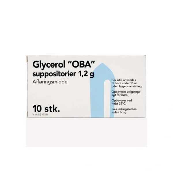 Glycerol Suppositorier 1,2 g - 10 stk