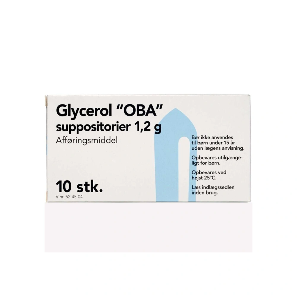 Glycerol Suppositorier 1,2 g - 10 stk