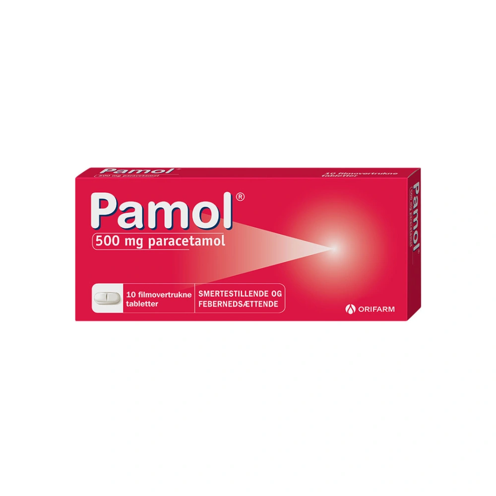 Pamol 500 mg - 10 tabletter