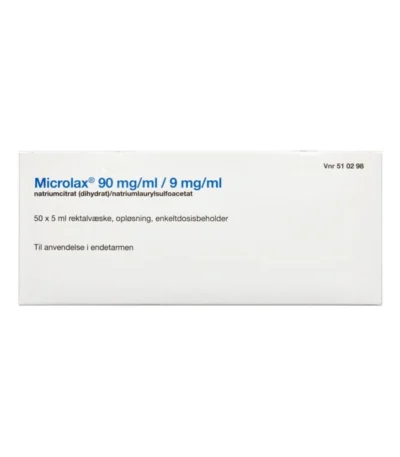 2care4 Microlax rektalvæskeopløsning 9 mg/ml + 90 mg/ml - 250 ml