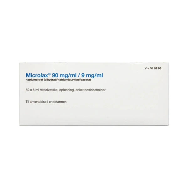 2care4 Microlax rektalvæskeopløsning 9 mg/ml + 90 mg/ml - 250 ml