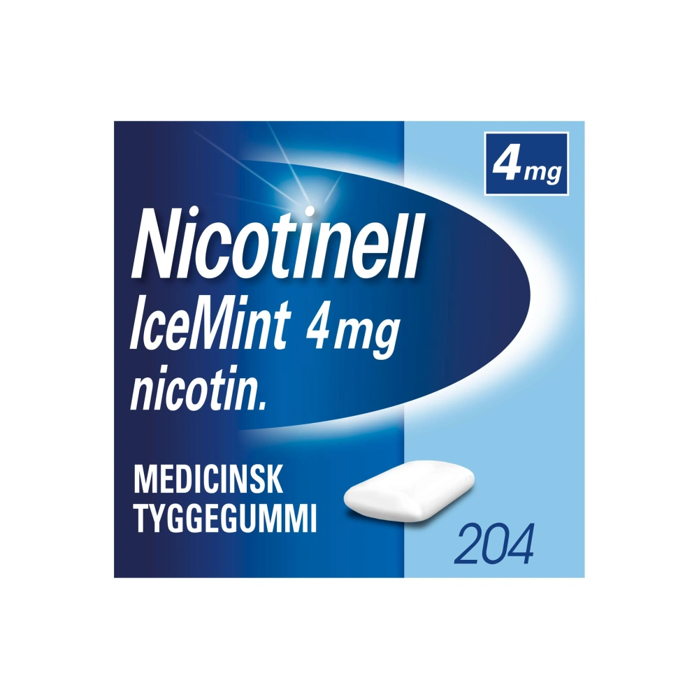Nicotinell IceMint 4 mg tyggegummi - 204 stk