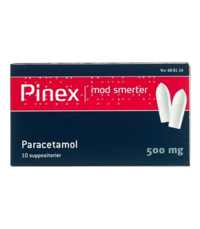 Pinex Suppositorier 500 mg - 10 stk