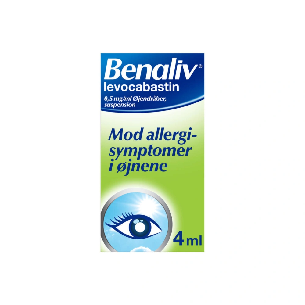 Benaliv Øjendråber 0,5 mg/ml - 4 ml