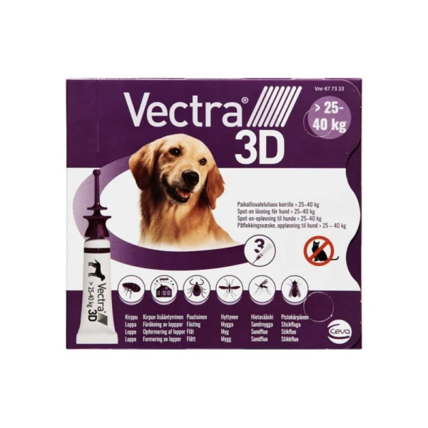 Vectra 3D Spot-On til hund 25-40 kg - 14,1 ml