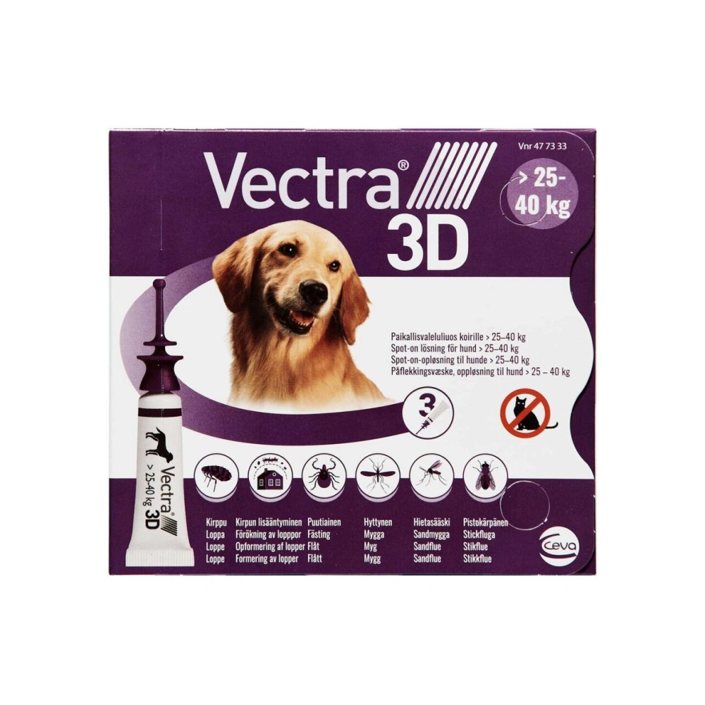 Vectra 3D Spot-On til hund 25-40 kg - 14,1 ml