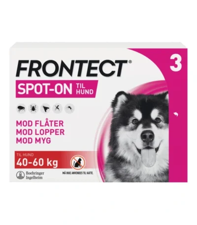 Frontect Spot On til hunde 40-60 kg - 3 pipetter