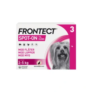 Frontect til hunde 2-5 kg – 3 stk Spot-on, opløsning