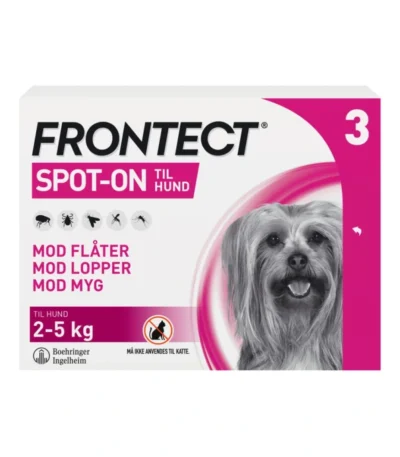 Frontect Spot On til hunde 2-5 kg - 3 pipetter