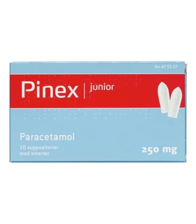 Pinex Junior Suppositorier 250 mg - 10 stk