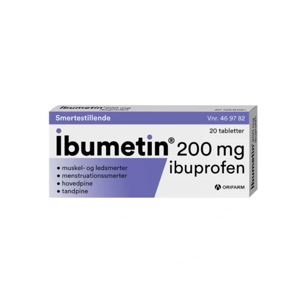 Ibumetin 200 mg - 20 tabletter