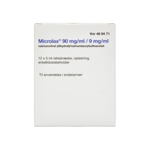 2care4 Microlax rektalvæskeopløsning 9 mg/ml + 90 mg/ml - 60 ml