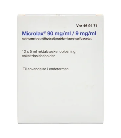 2care4 Microlax rektalvæskeopløsning 9 mg/ml + 90 mg/ml - 60 ml