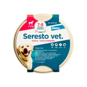 Seresto Vet. t. hund over 8 kg – 1 stk Halsbånd