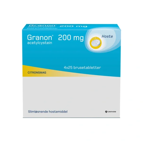Granon 200 mg - 100 brusetabletter