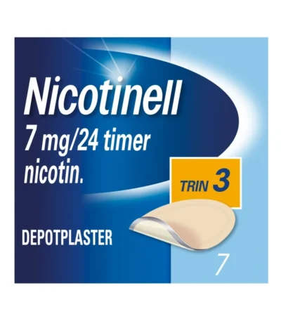 Nicotinell Nikotinplastre 7 mg/24 timer - 7 stk
