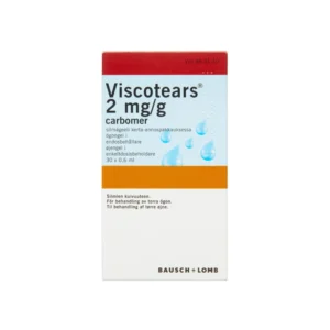Bausch & lomb nordic ab Viscotears 2 mg/g – 18 ml Øjengel, enkeltdosisbeholder