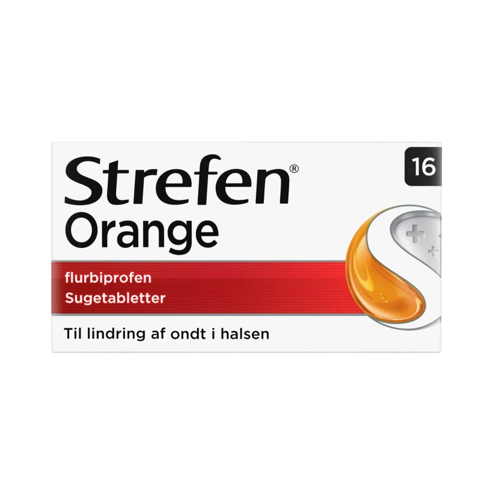 Strefen Orange 8,75 mg sugetabletter - 16 stk