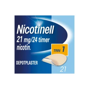 Nicotinell 21 mg/24 timer – 21 stk Depotplastre