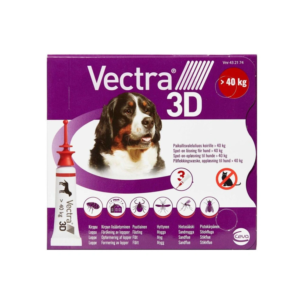 Vectra 3D Spot-On til hund over 40 kg - 24 ml