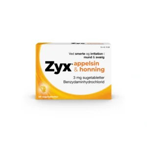 Zyx appelsin & honning 3 mg – 20 stk Sugetabletter
