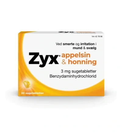 Zyx appelsin & honning 3 mg - 20 sugetabletter
