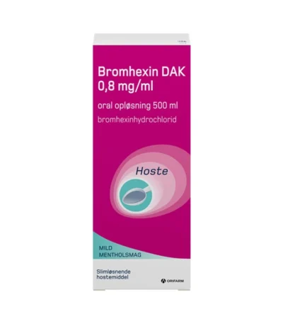 Bromhexin Mikstur opløsning 0,8 mg/ml - 500 ml