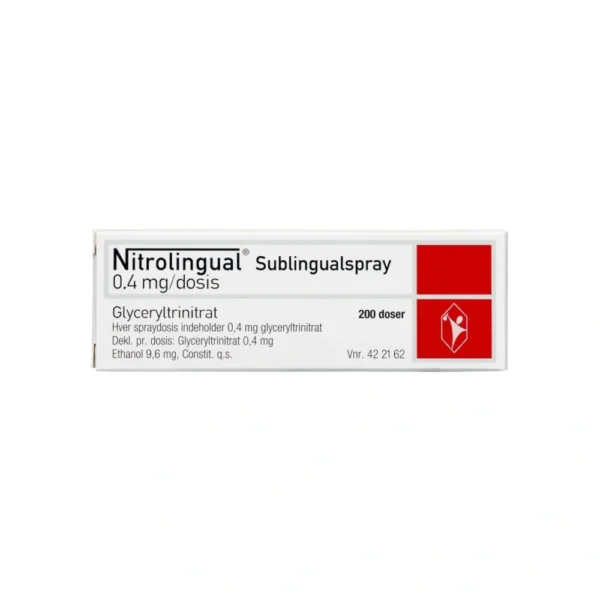 Nitrolingual mundspray 0,4 mg/dosis - 200 doser