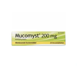 Meda Mucomyst 200 mg - 25 brusetabletter