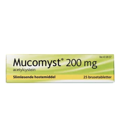 Meda Mucomyst 200 mg - 25 brusetabletter