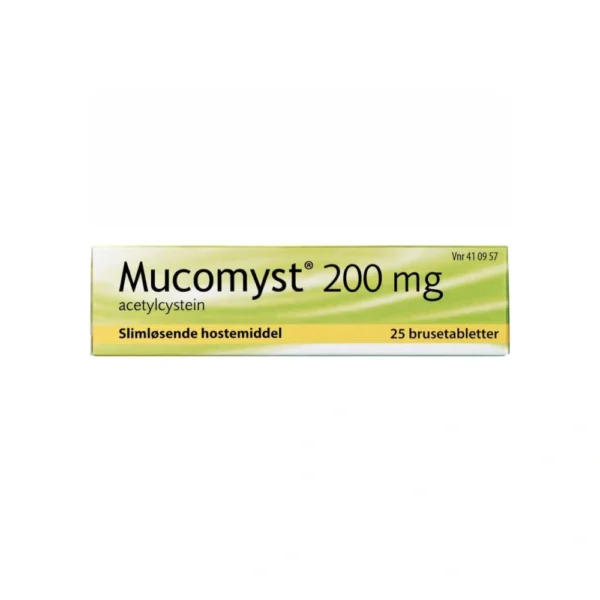 Meda Mucomyst 200 mg - 25 brusetabletter