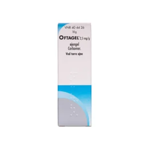 Santen oy Oftagel 2,5 mg/g – 10 g Øjengel