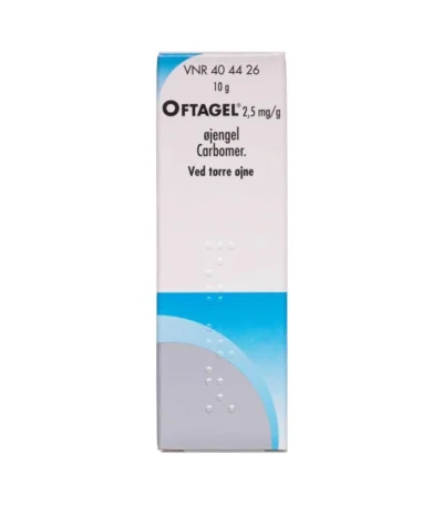 Oftagel Øjengel 2,5 mg/g - 10 g